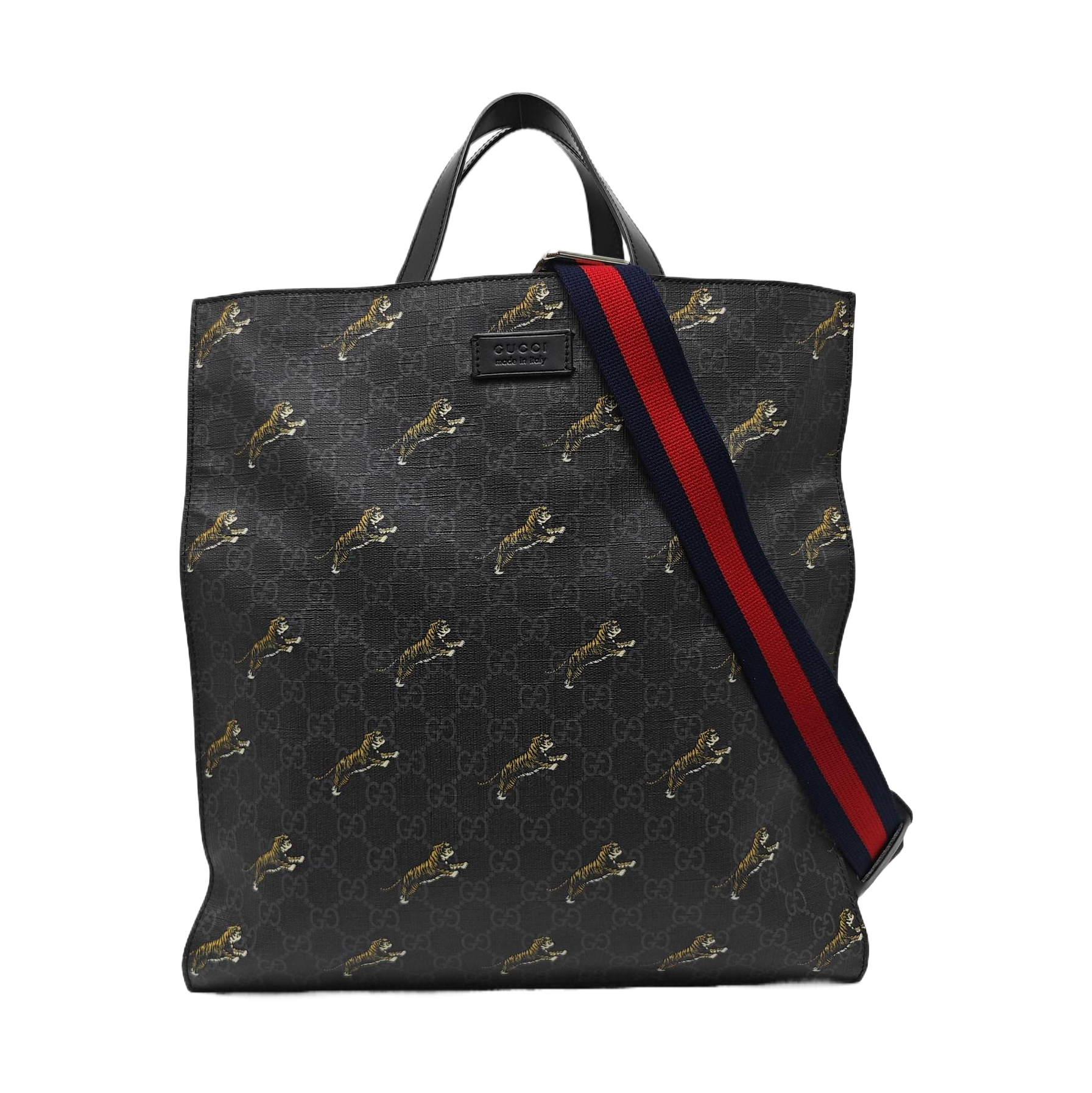 GG Supreme Monogram Coated Canvas Black