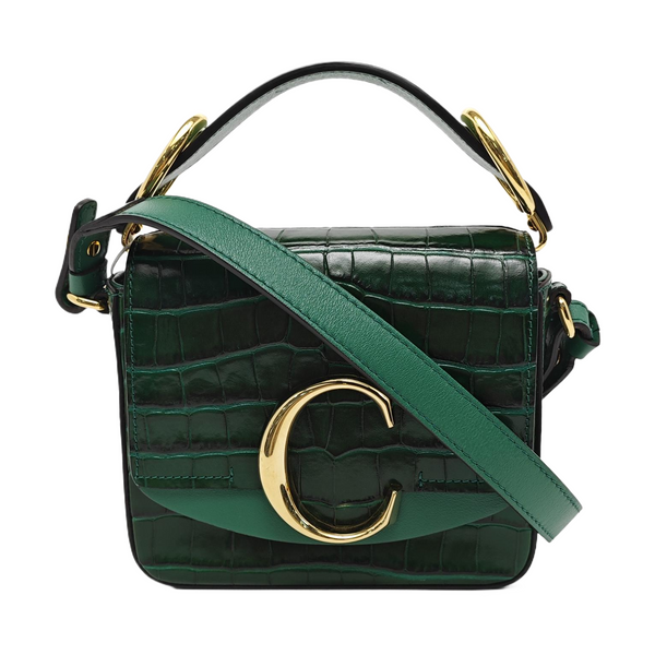 Chloé C Mini Calfskin Green