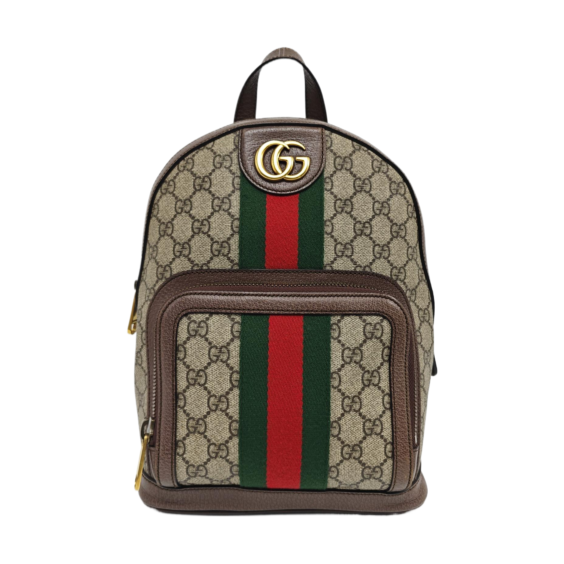 Ophidia Small Monogram Coated Canvas Beige