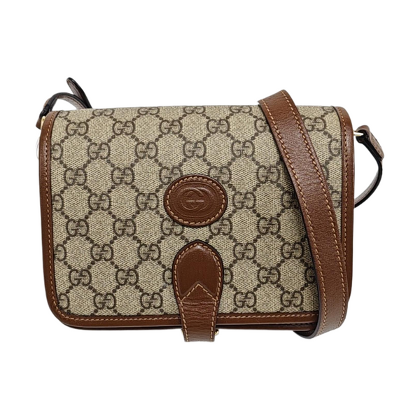 Retro Mini Monogram Coated Canvas Beige