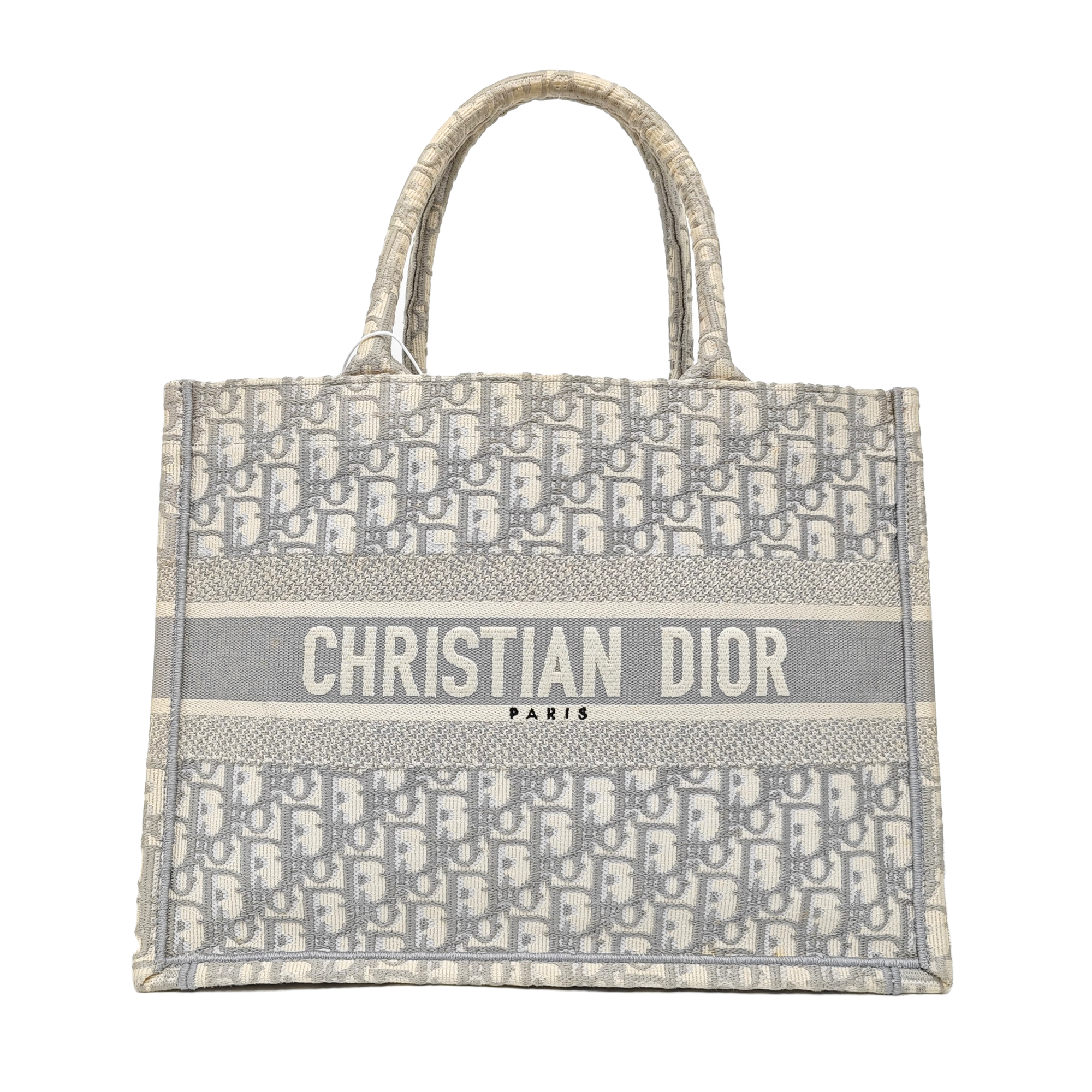 Book Tote Medium Oblique Canvas Gray