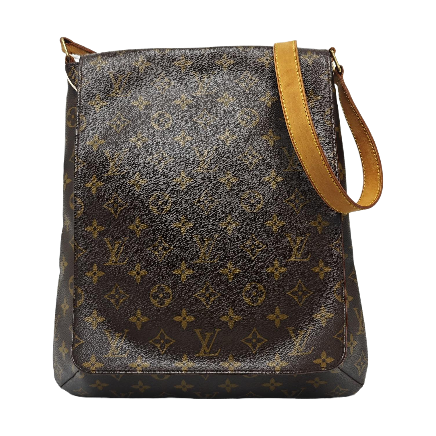 MUSETTE TANGO Monogram Coated Canvas Brown