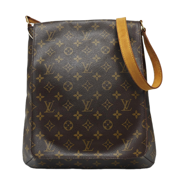 MUSETTE TANGO Monogram Coated Canvas Brown