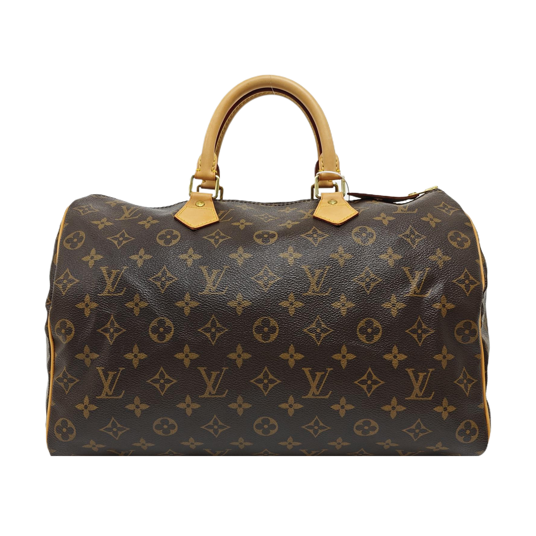 SPEEDY 35 Monogram Coated Canvas Brown