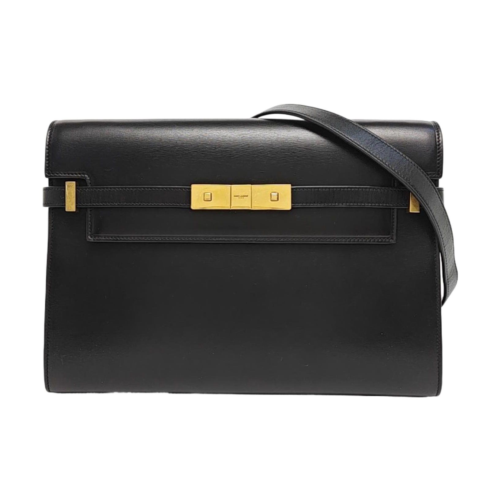 MANHATTAN Medium Calfskin Black