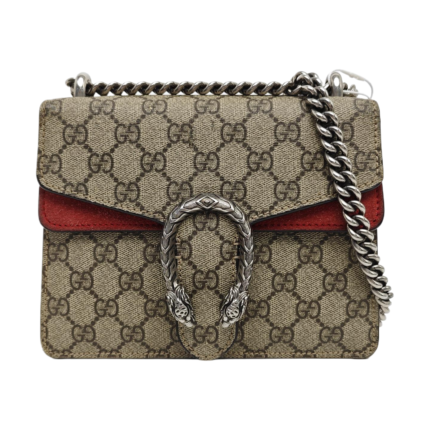 Dionysus Mini Monogram Coated Canvas Beige