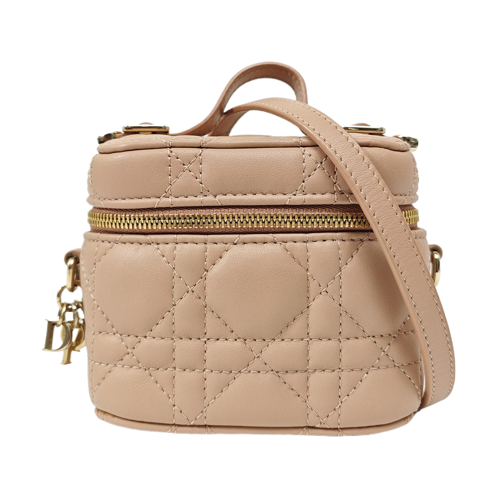 Lady Dior Super Mini Cannage Lambskin Pink