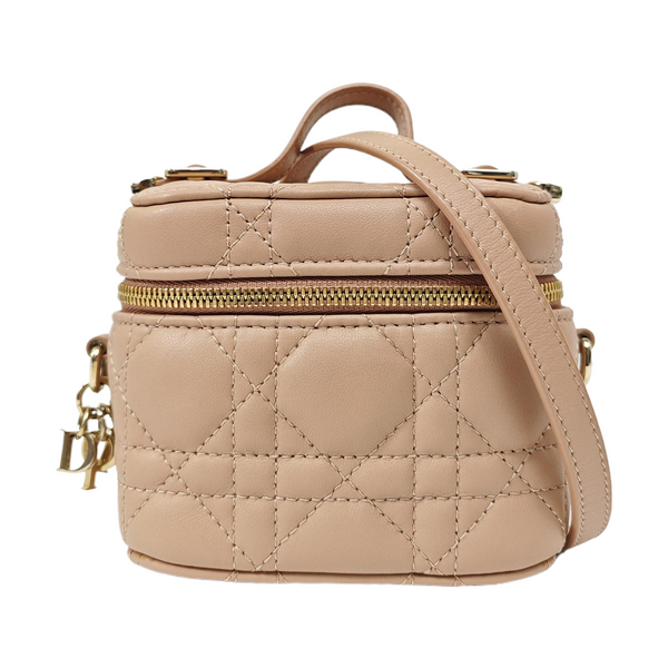 Lady Dior Super Mini Cannage Lambskin Pink