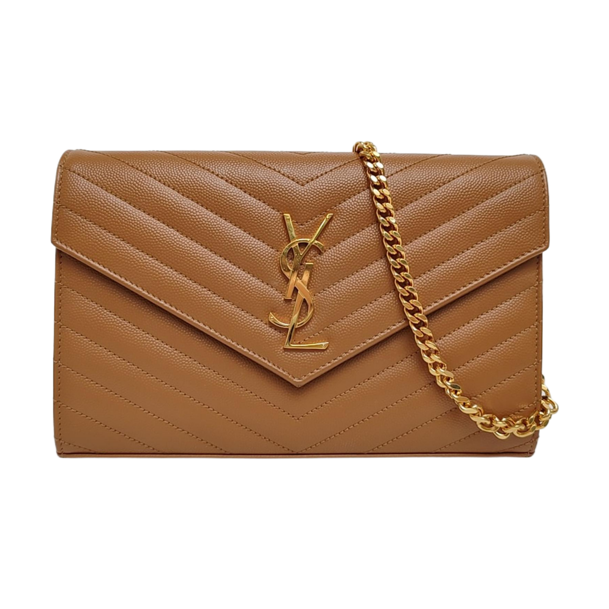MONOGRAM Medium Quilted Calfskin Brown