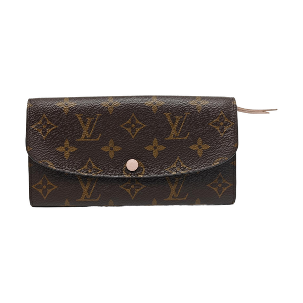 EMILIE Monogram Coated Canvas Brown Wallet