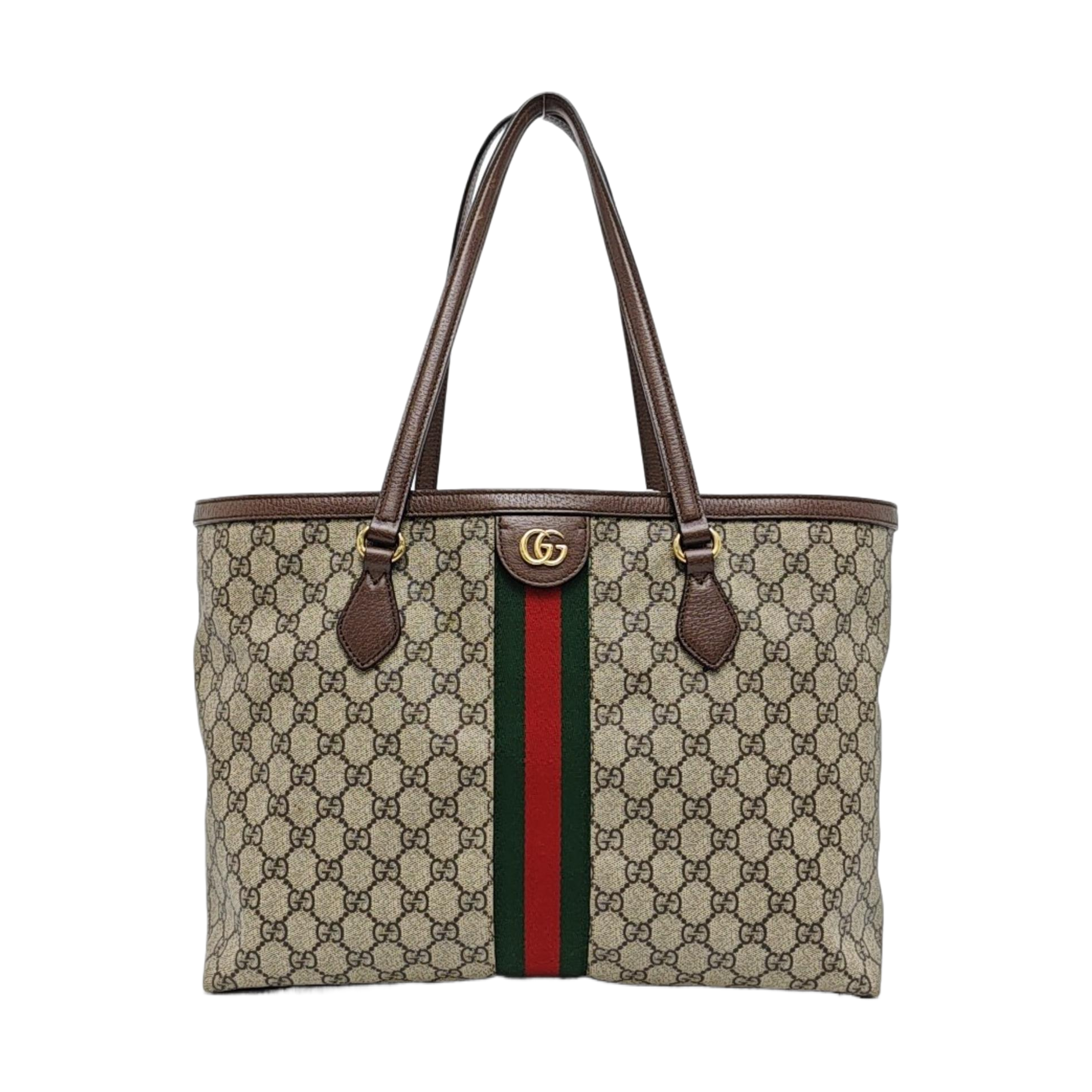 Ophidia Medium Monogram Coated Canvas Beige