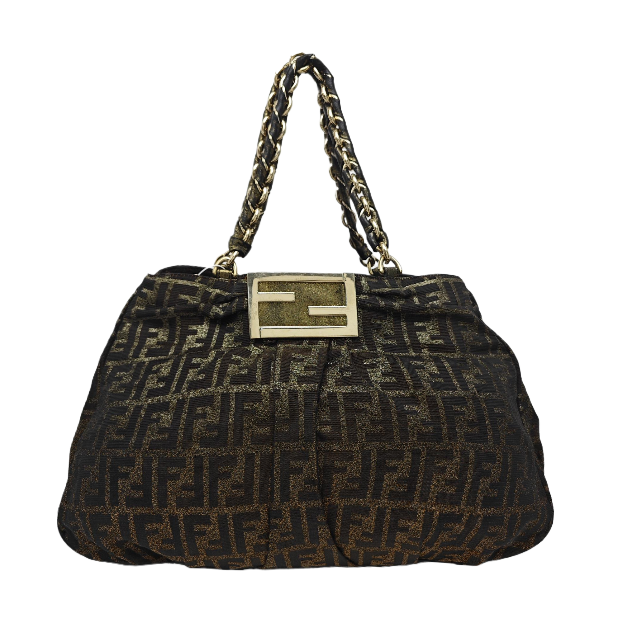 Coated Canvas Top Handle Bag Multicolor