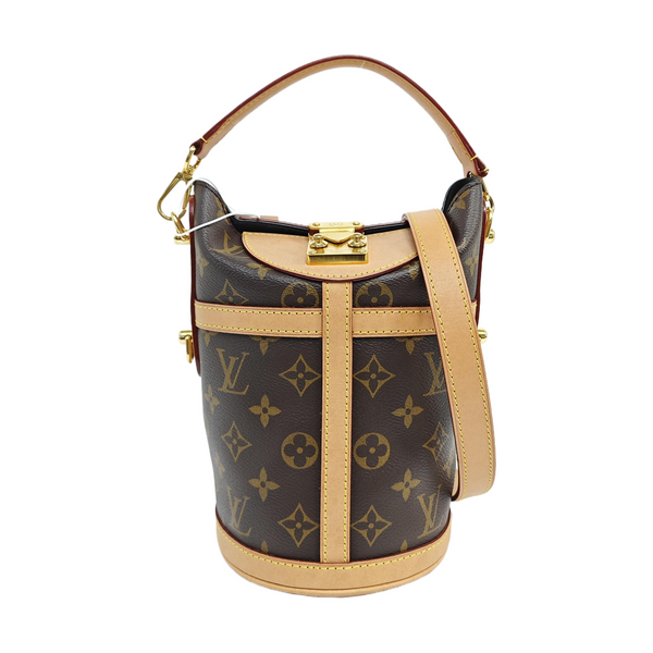 DUFFLE Monogram Coated Canvas Brown