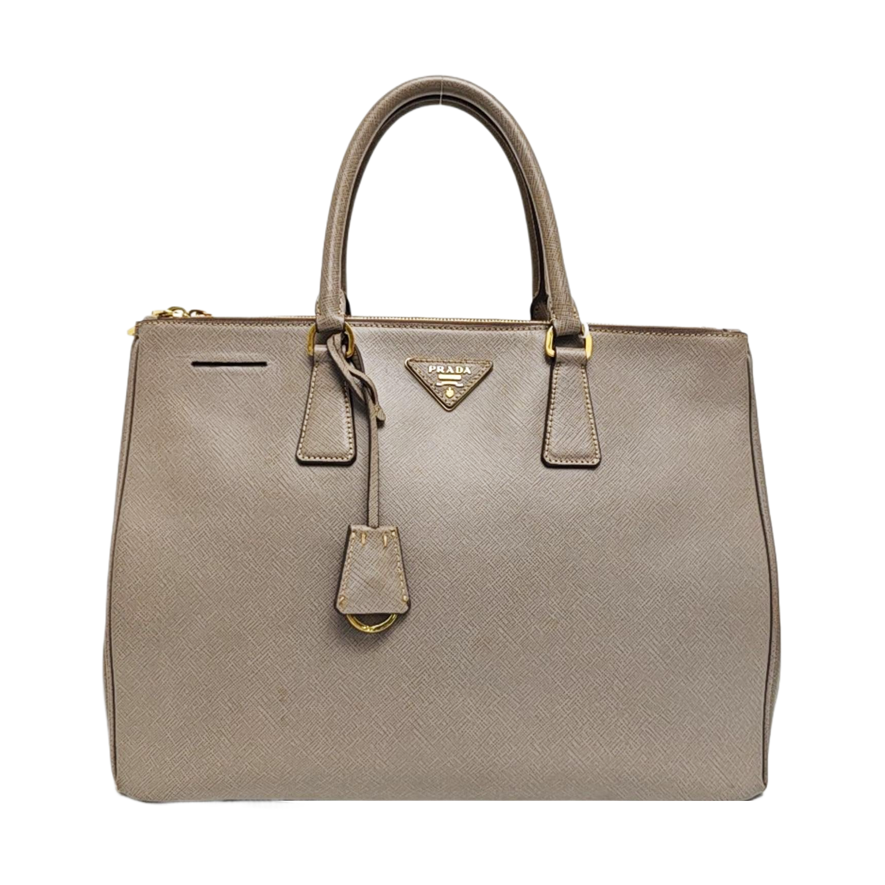 Galleria Extra Large Saffiano Calfskin Gray
