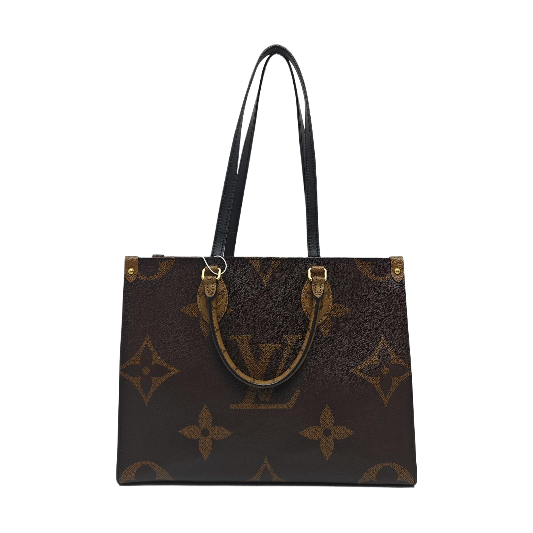 ONTHEGO MM Monogram Coated Canvas Brown