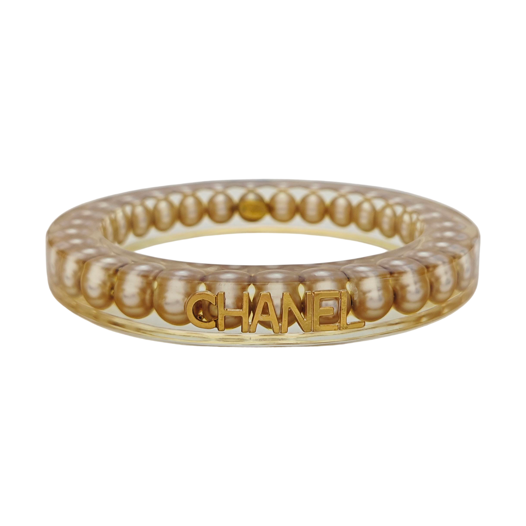 Synthetic Material Yellow Bangle