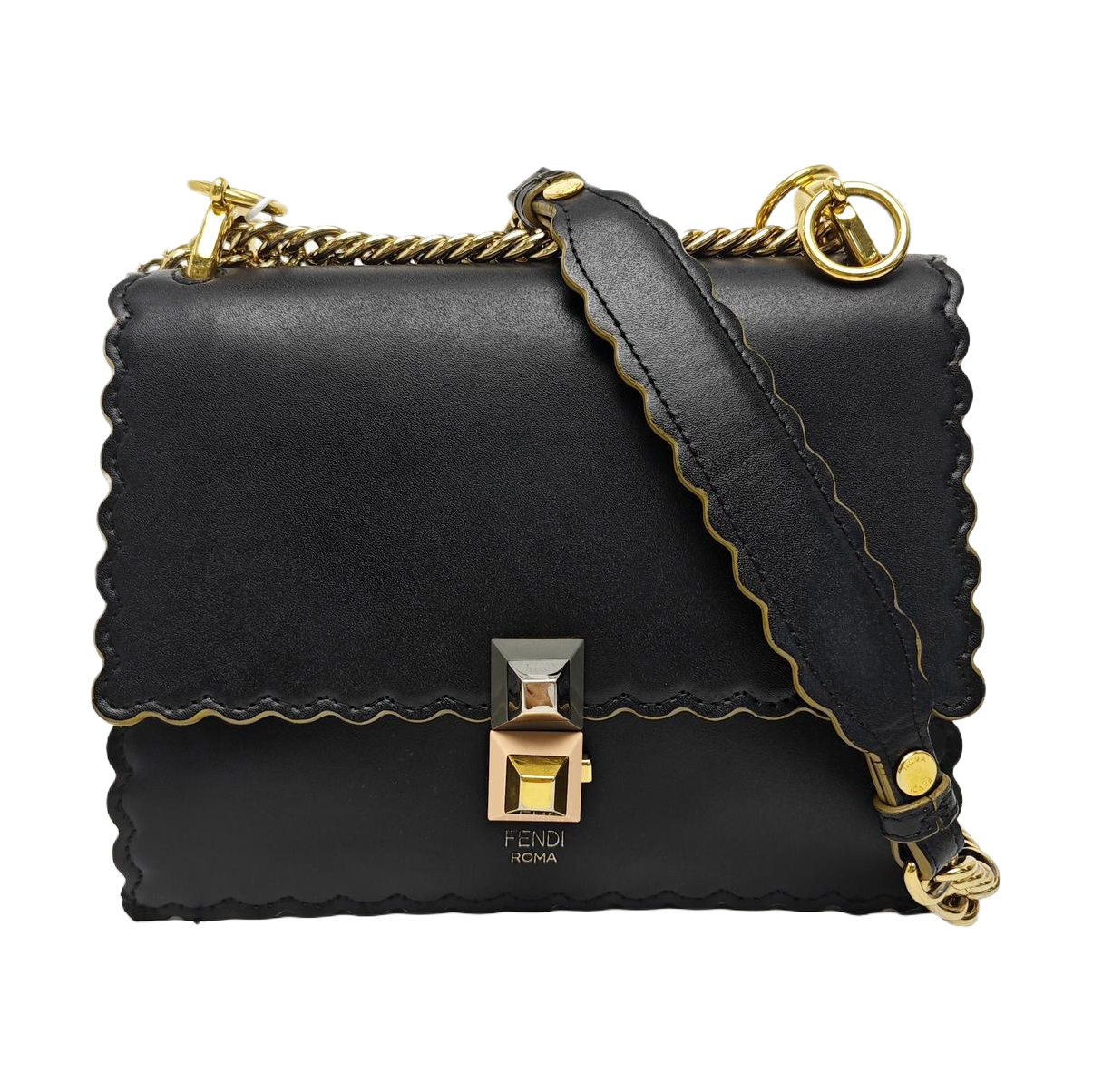 Kan I Small Calfskin Black