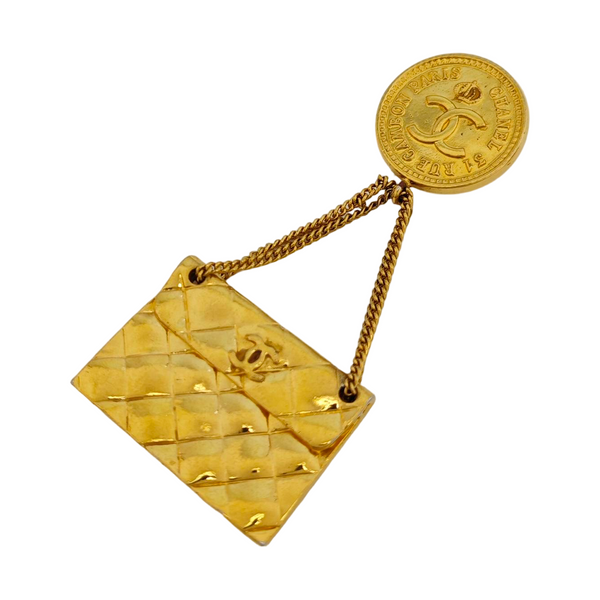 Metal Gold Brooch