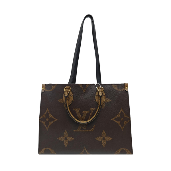 ONTHEGO MM Monogram Coated Canvas Brown