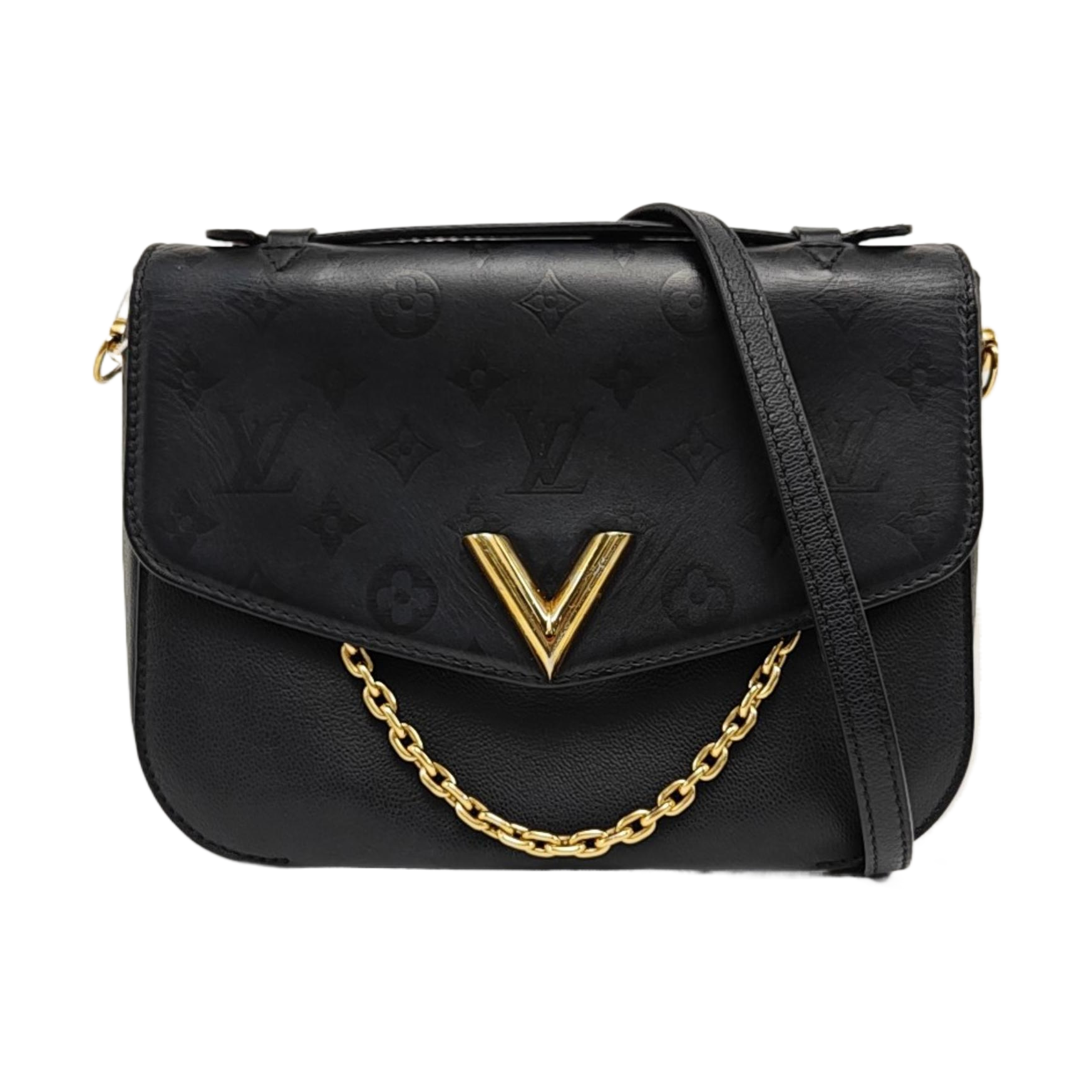 VERY Monogram Calfskin Black