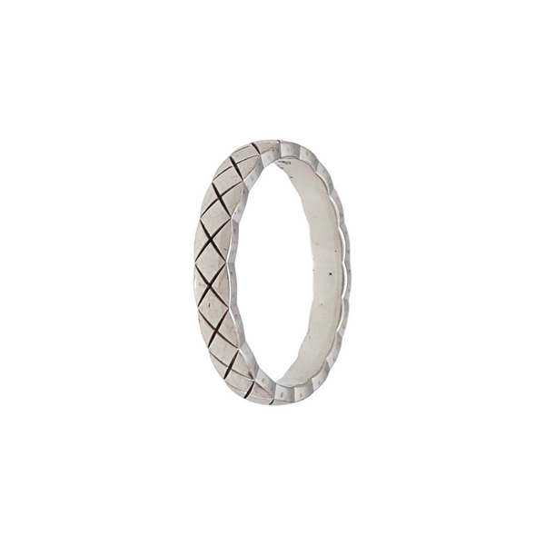 COCOCRUSH 18k White Gold Silver Ring EU 56