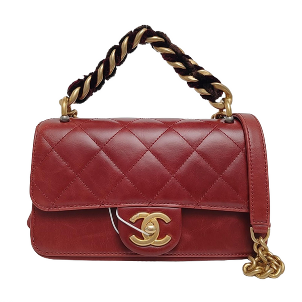 Quilted Calfskin Red