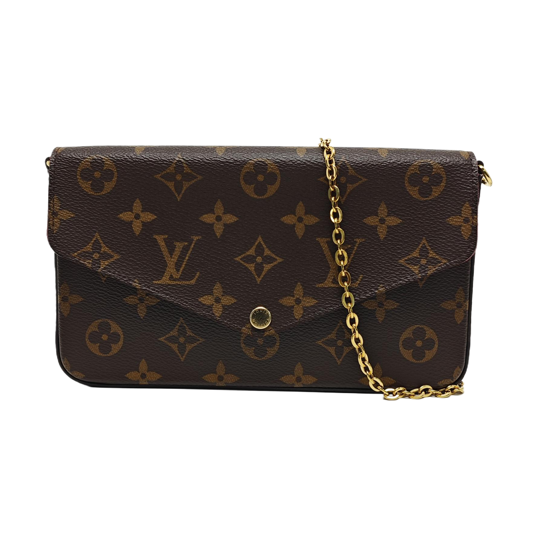FÉLICIE Monogram Coated Canvas Brown