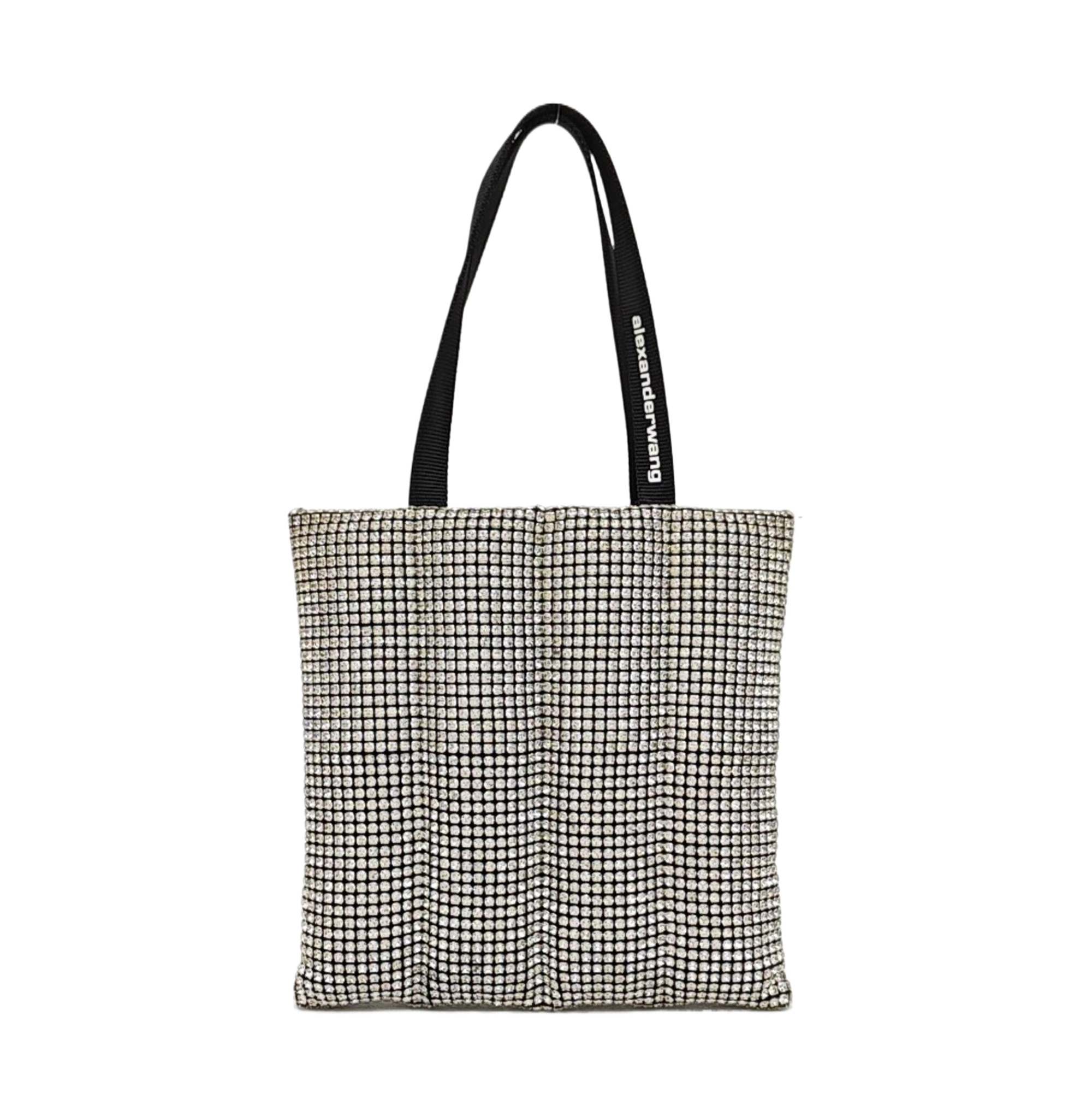 Lab-Grown Diamond Top Handle Bag Black