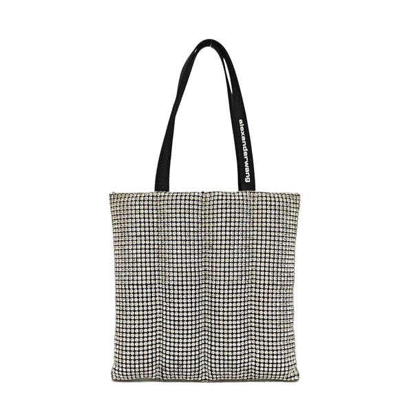 Lab-Grown Diamond Top Handle Bag Black