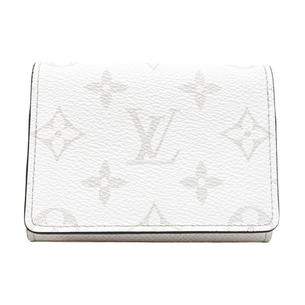 Monogram Coated Canvas Card Holder White