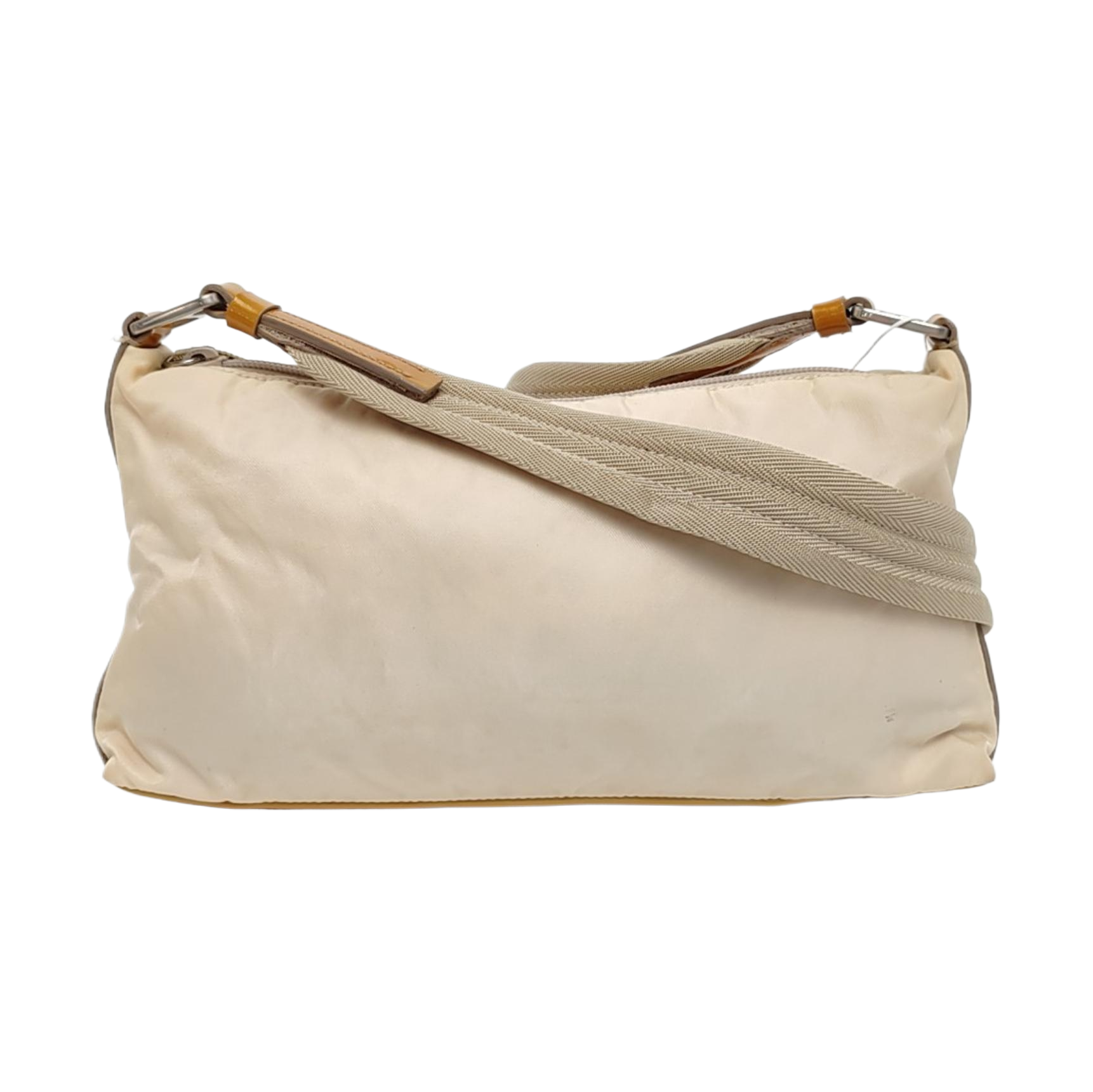 Nylon Shoulder Bag Beige