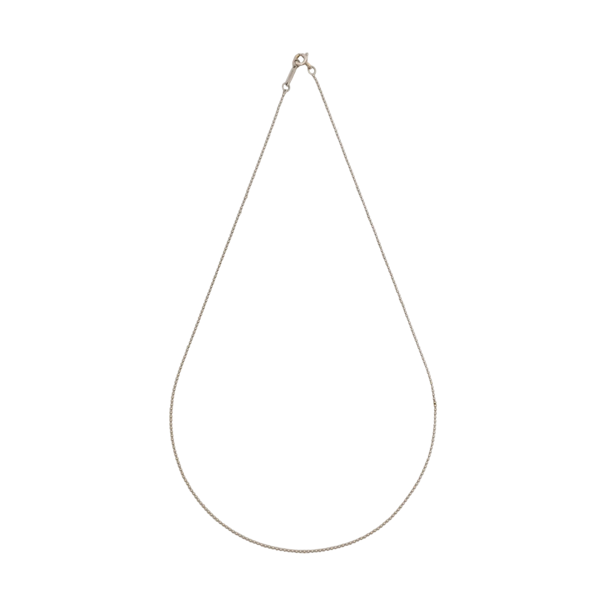 18k White Gold Silver Necklace