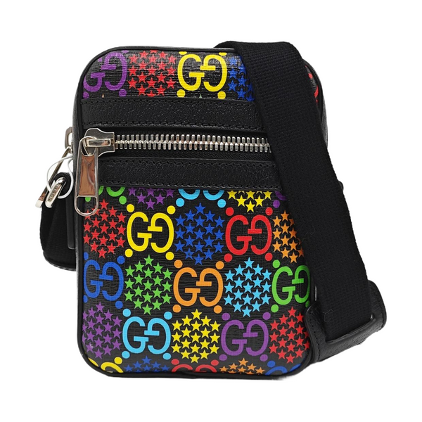 Psychedelic Monogram Coated Canvas Black
