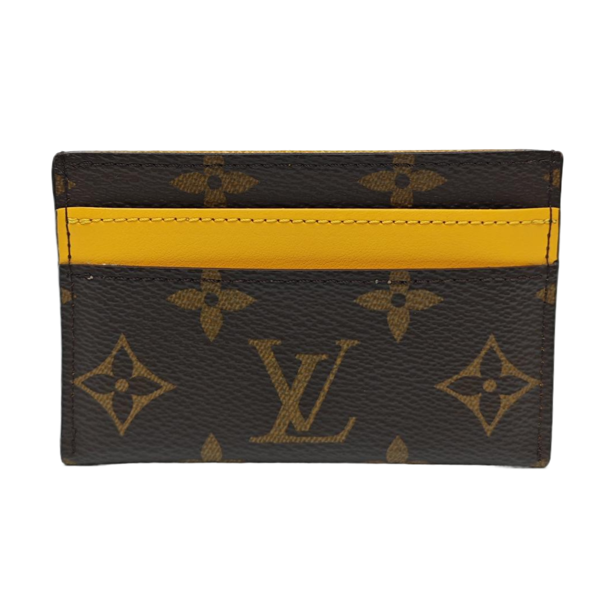 Monogram Coated Canvas Card Holder Brown