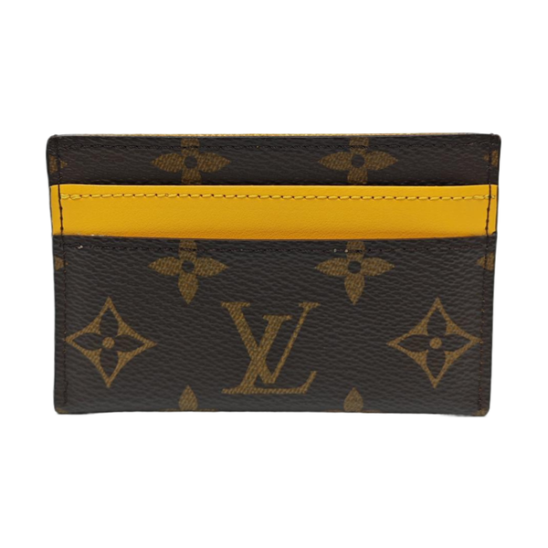 Monogram Coated Canvas Card Holder Brown