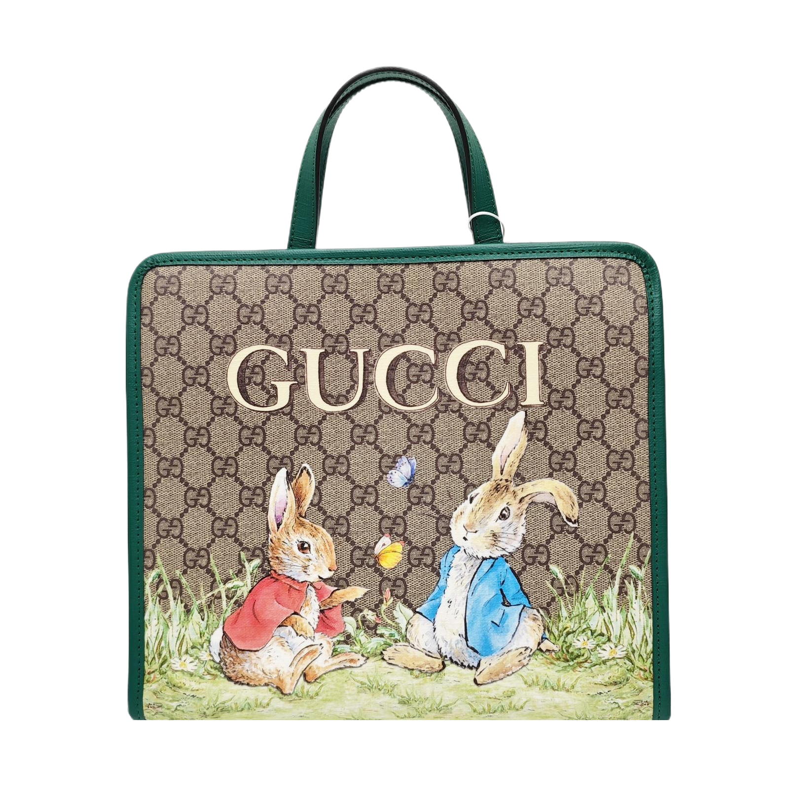 Monogram Coated Canvas Tote Bag Beige
