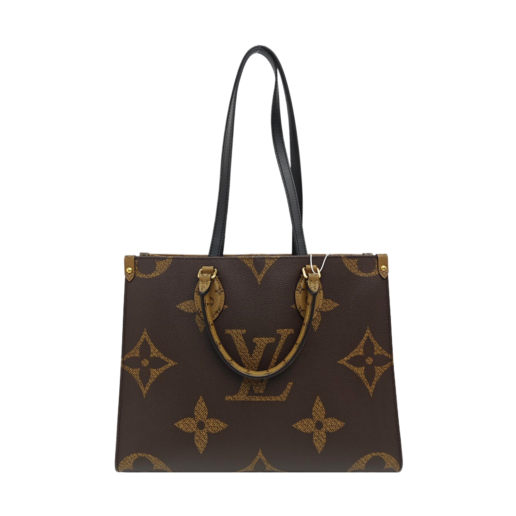 ONTHEGO MM Monogram Coated Canvas Brown