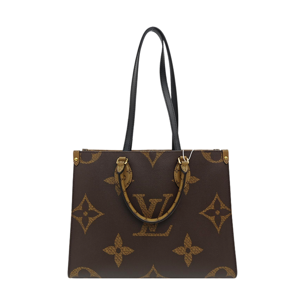 ONTHEGO MM Monogram Coated Canvas Brown
