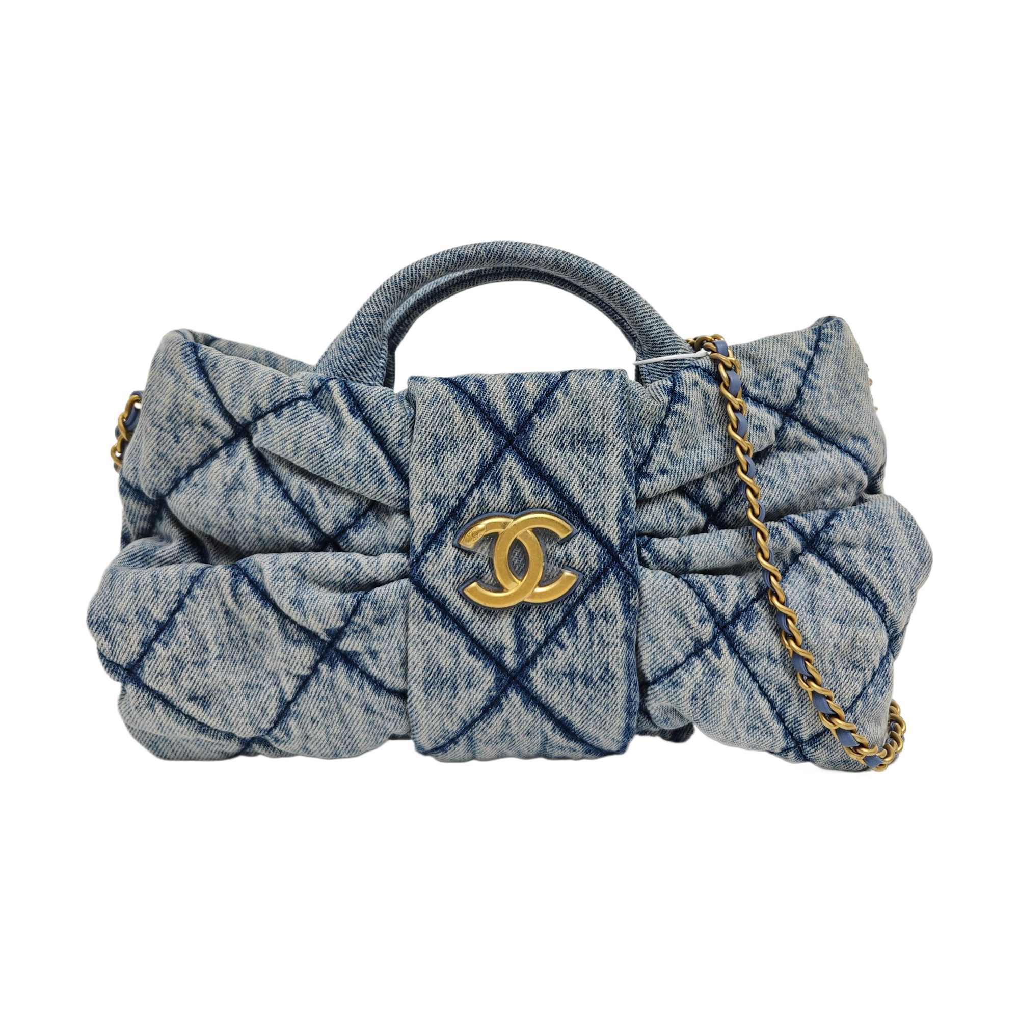 Quilted Denim Blue