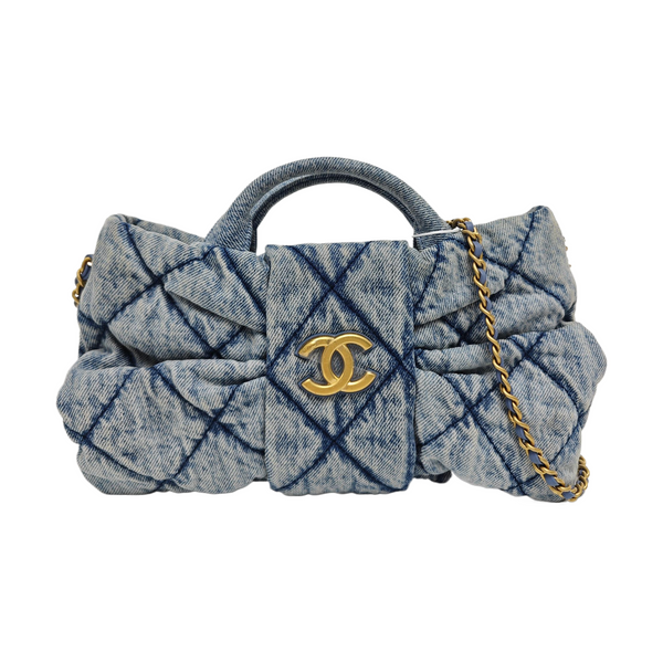 Quilted Denim Blue