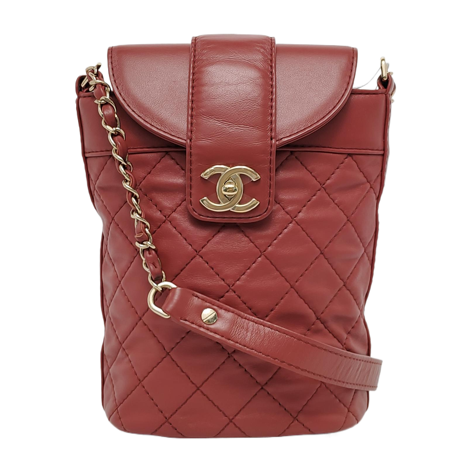 Quilted Calfskin Red