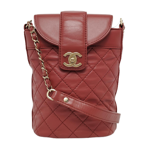 Quilted Calfskin Red
