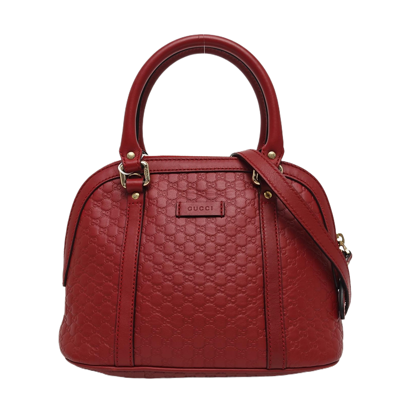 Microguccissima Monogram Calfskin Red
