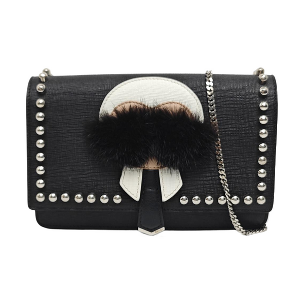 Authenticated pre-owned  Karlito Calfskin Black - Shoulder Bag at Looply