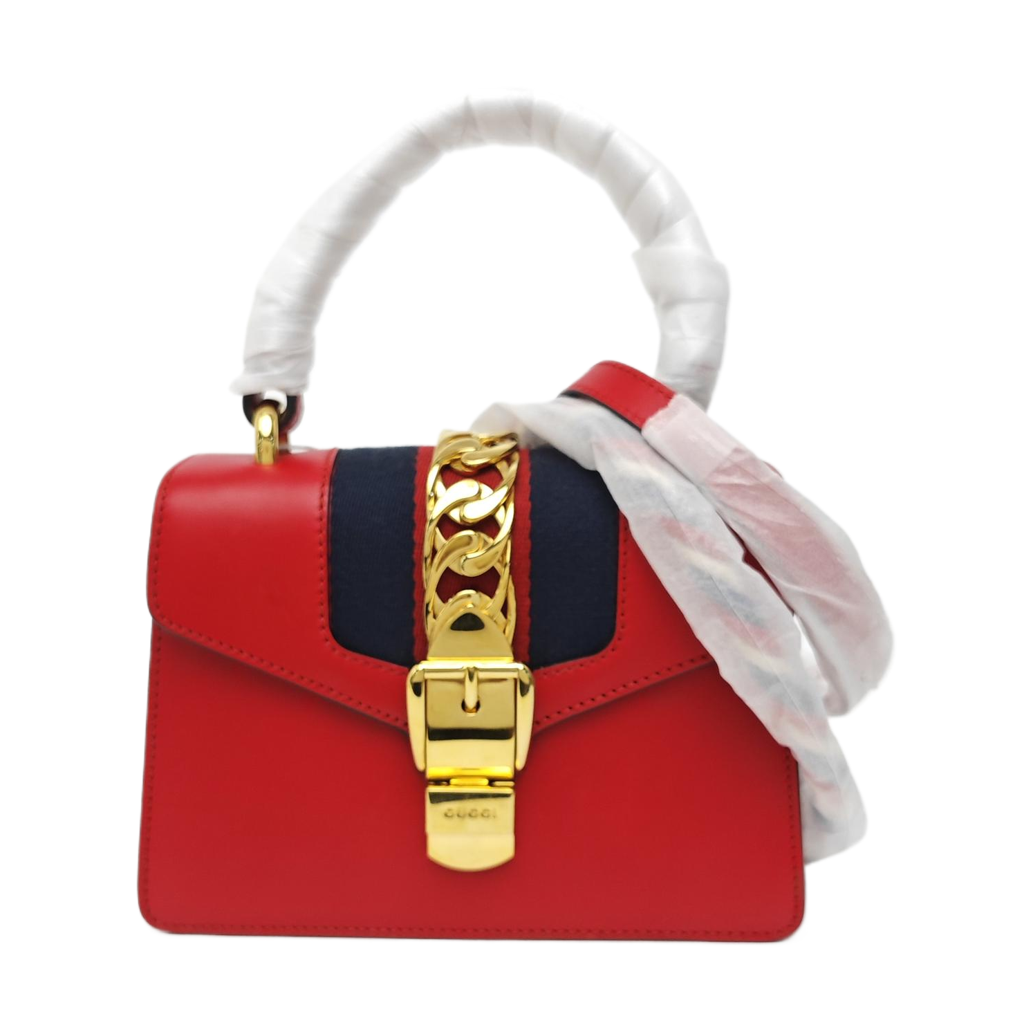 Sylvie Mini Calfskin Red