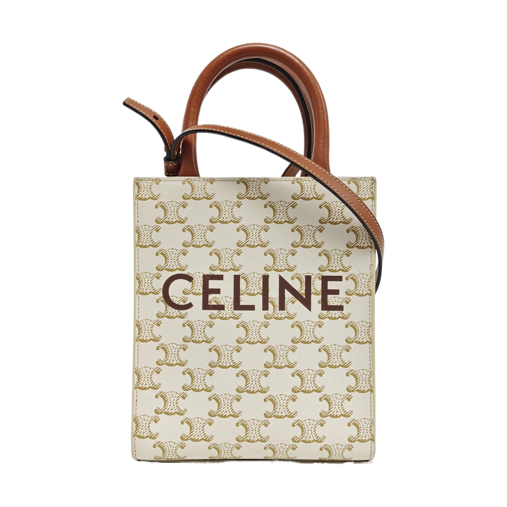 CABAS CELINE Mini Coated Canvas White