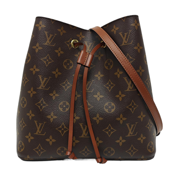 NÉONOÉ MM Monogram Coated Canvas Brown
