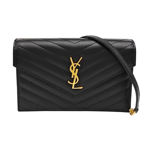 MONOGRAM WOC Chevron Calfskin Black