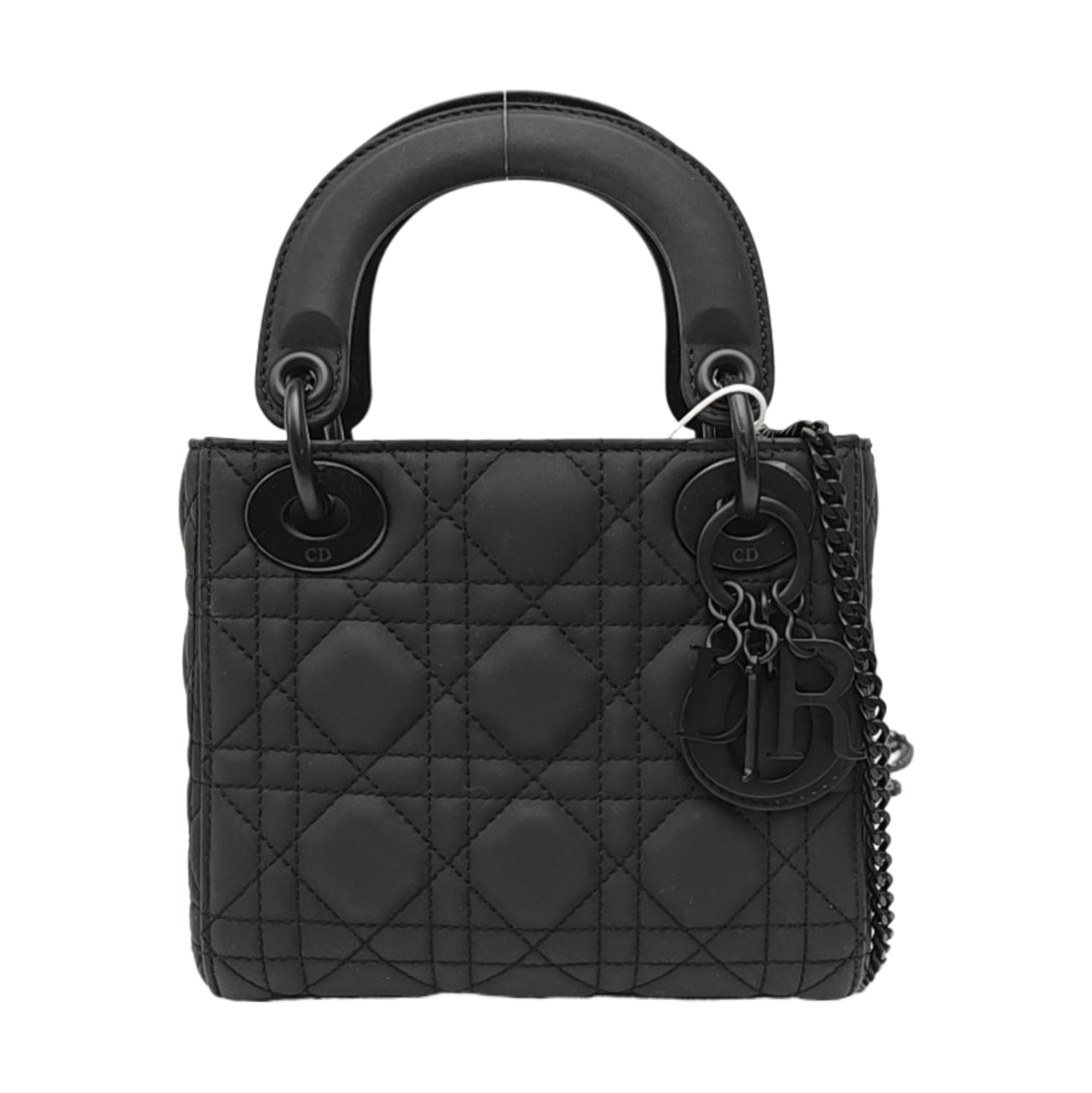 Lady Dior Mini Cannage Calfskin Black
