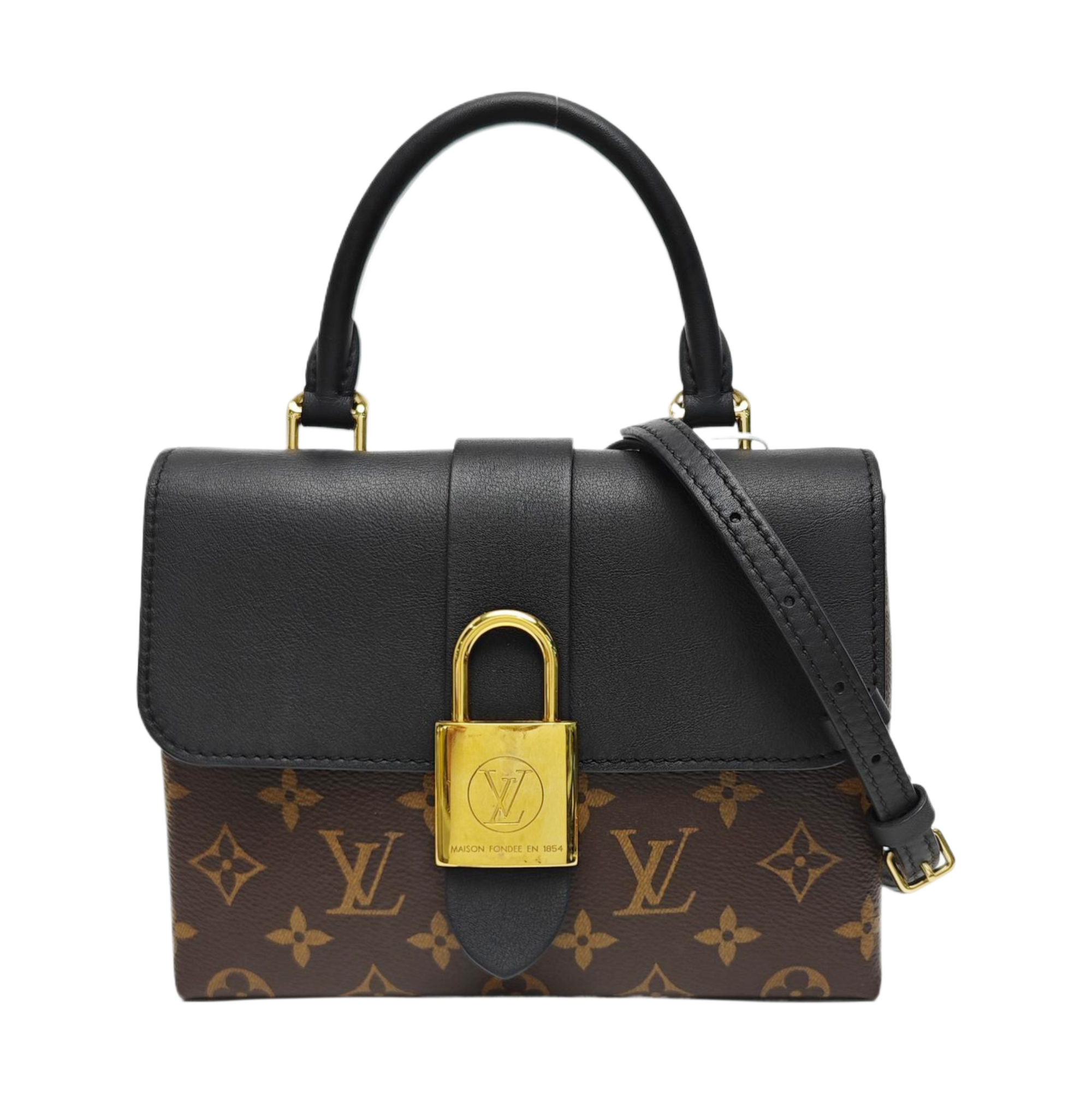 LOCKY BB Monogram Coated Canvas Brown